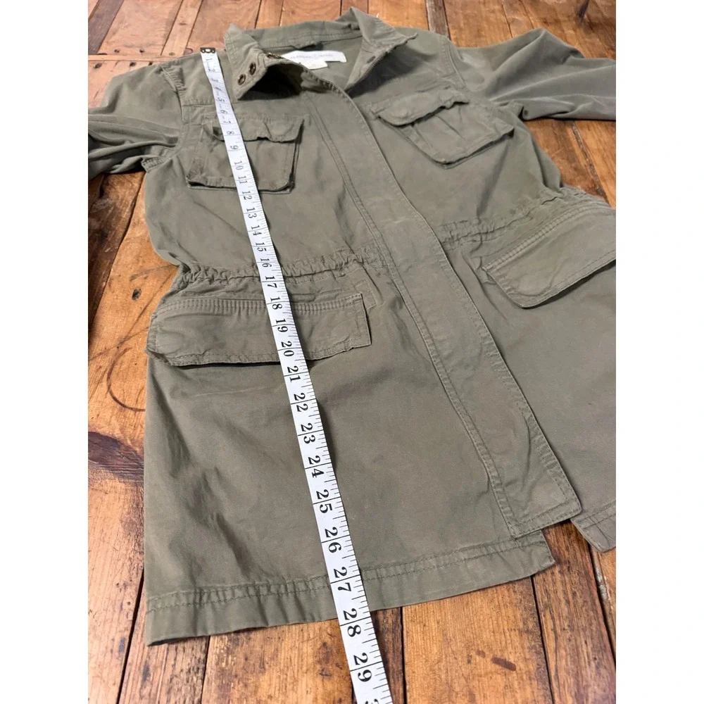 Utility Field Jacket Womens XS Olive Green Military Gorpcore Safari Workwear